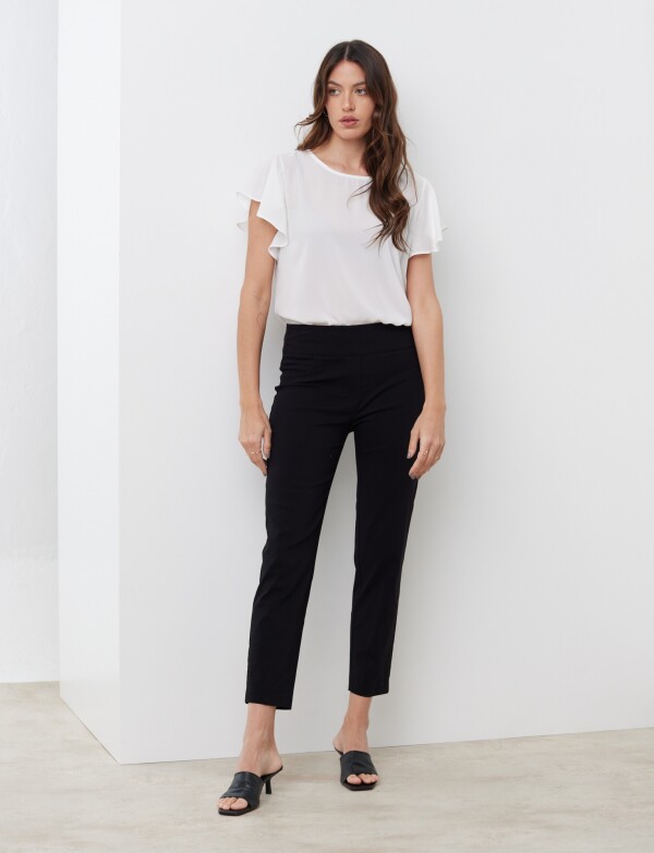 Pantalon Pull On Ankle NEGRO