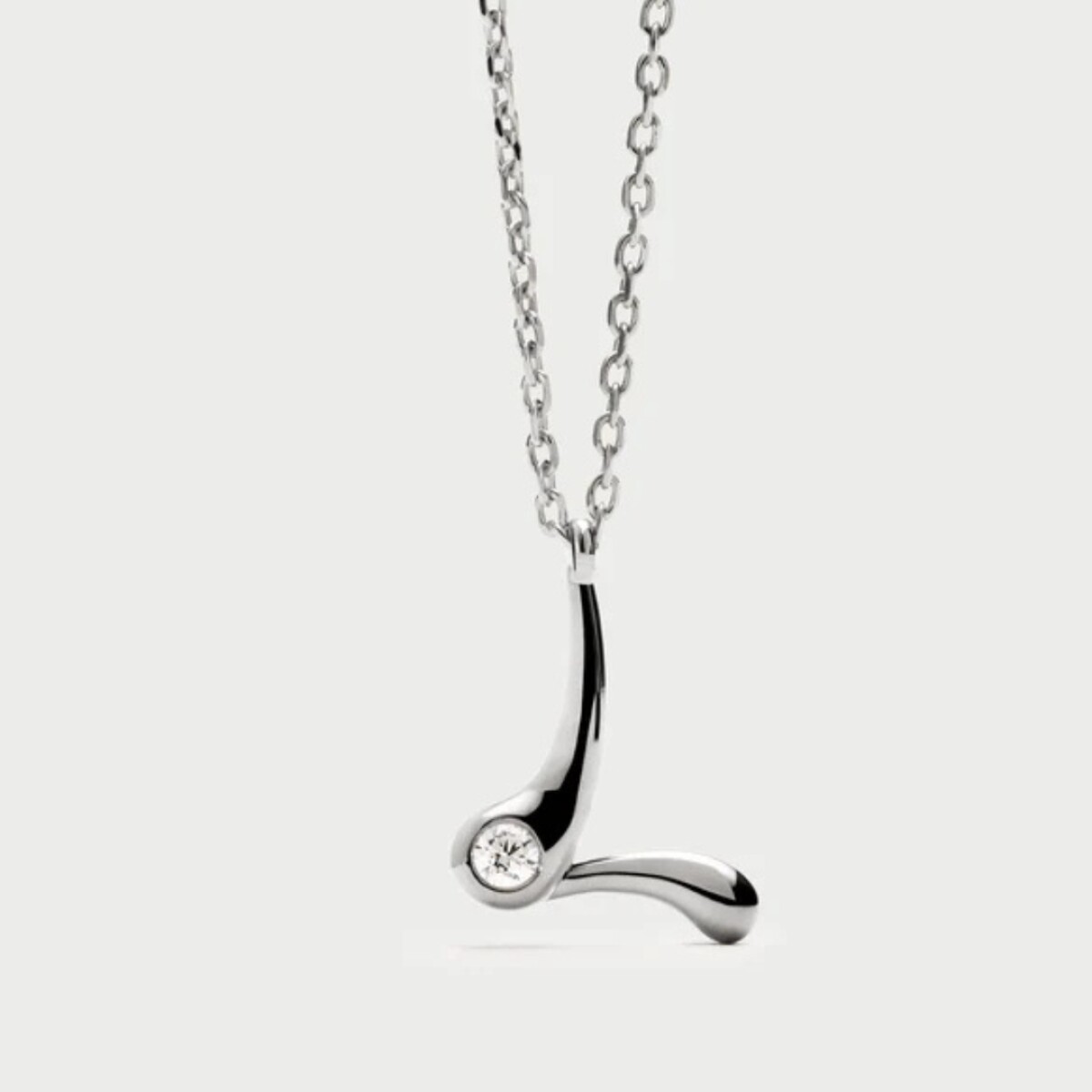 Colgante Pdpaola L Initial Silver 