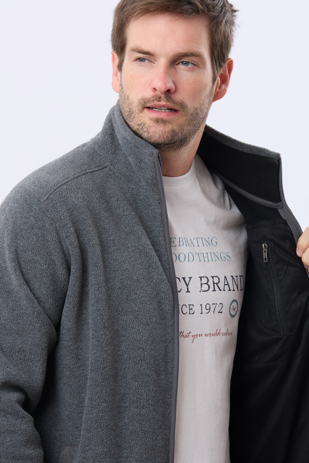 CAMPERA POLAR DE ABRIGO Gris