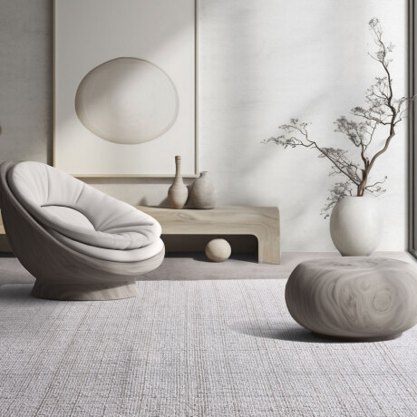 ALFOMBRA GRIS LANA BALCHNER