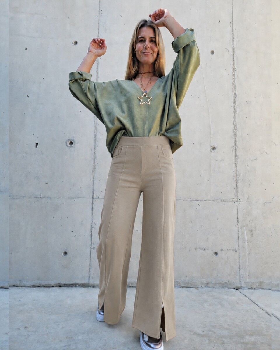 Pantalón Ford - Pana Fina Beige 
