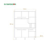 Mueble Cocina Compacta Hera Con Mesada Color Nogal Y Grafito Mueble Cocina Compacta Hera Con Mesada Color Nogal Y Grafito