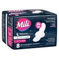 Mili Toalla Super Absorbente Nocturna Con Alas X8 Unidades