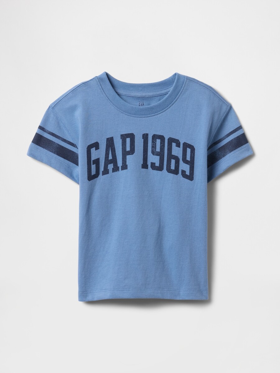 Remera Logo Gap Toddler Niño - Soft Cornflower 