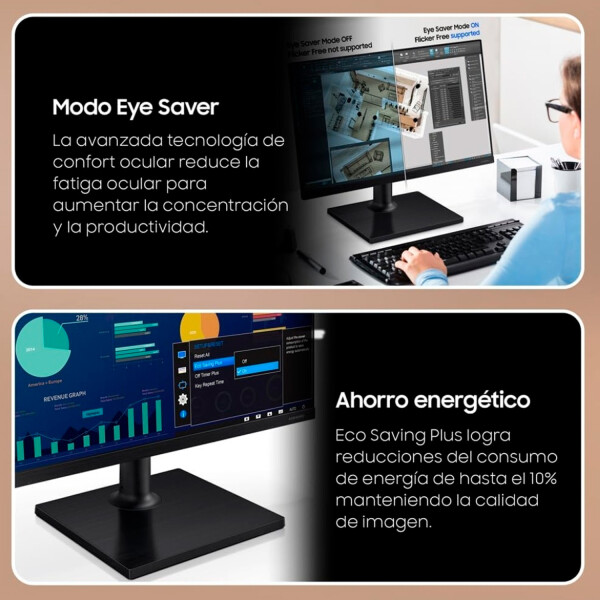 Monitor Samsung 22" Essential S3 Ips Fhd MONITOR SAMSUNG ESSENTIAL S3 22" 100HZ