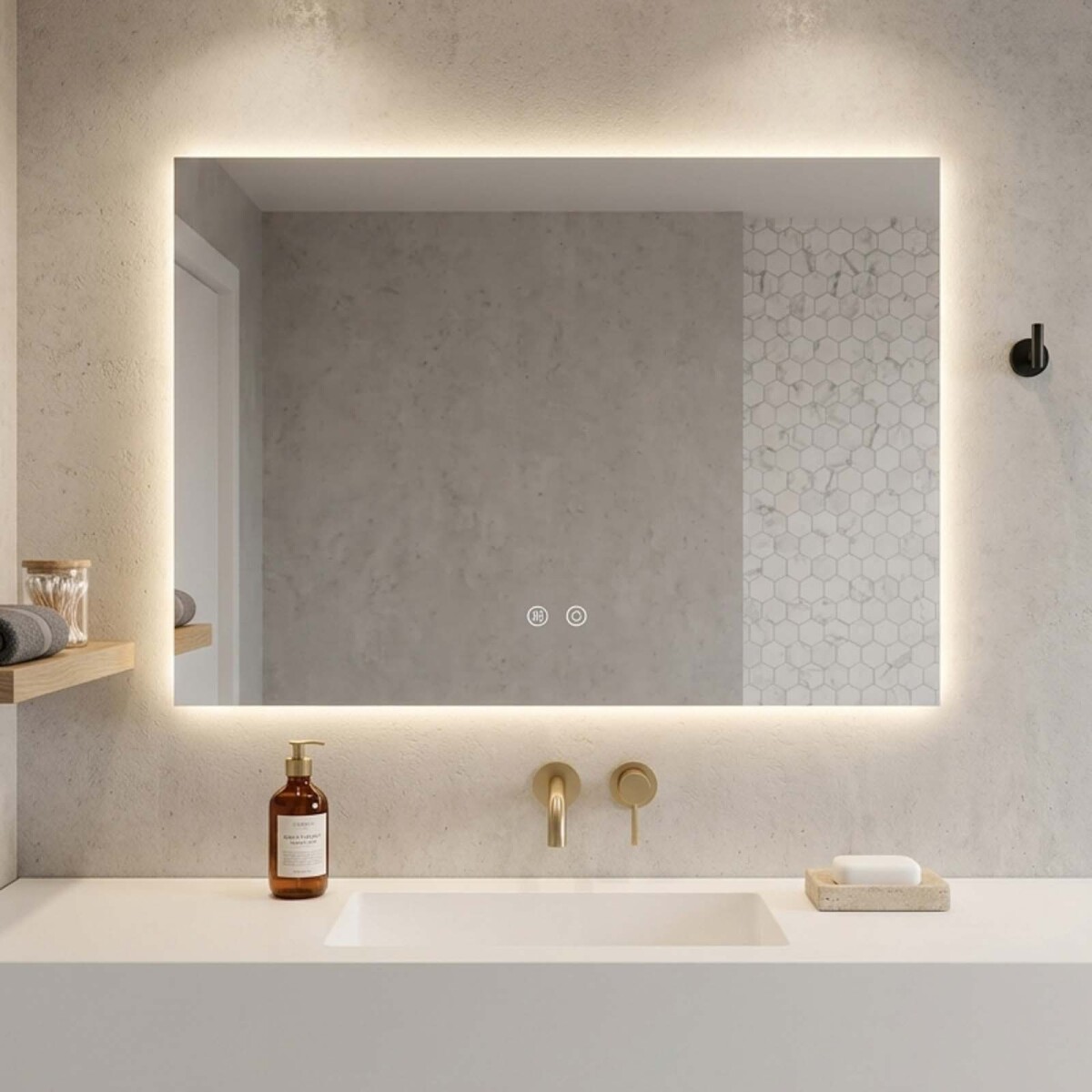 ESPEJO DE BAÑO - 80 CM CRISTAL LED 