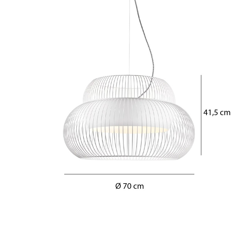 LUMINARIA COLGANTE SABINA Luminaria Colgante Sabina Blanca
