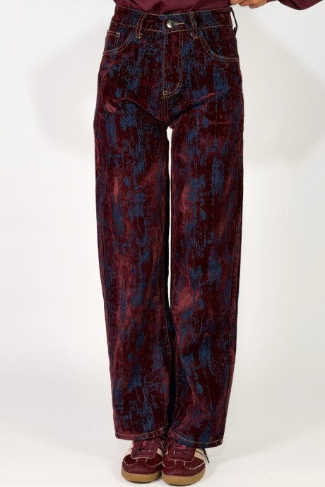 PANTALON ZARIA Bordo