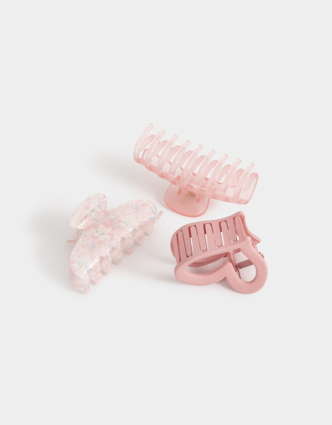 Broches Sets Set por 3 Set De Broches - Rosa Claro