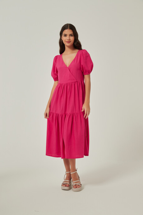 Vestido Nerida Fucsia Oscuro