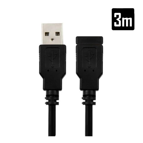 Cable USB 3M AM/AF2.0 Unica