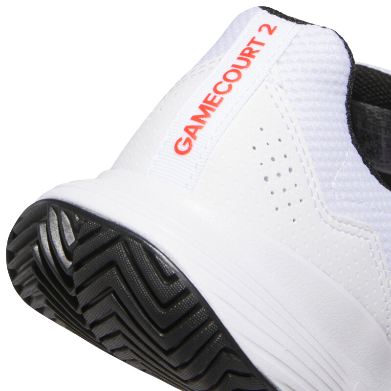Championes de Hombre Adidas Gamecourt 2.0 Blanco - Rojo - Negro
