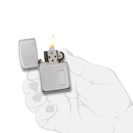 Encendedor Zippo Rayas Plata - 350 Encendedor Zippo Rayas Plata - 350