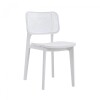 Silla Simil Rattan de polipropileno Blanco