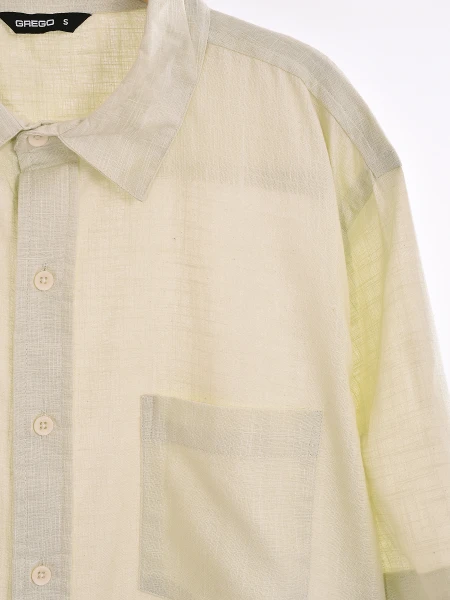 CAMISA OVER AVALON VERDE CLARO