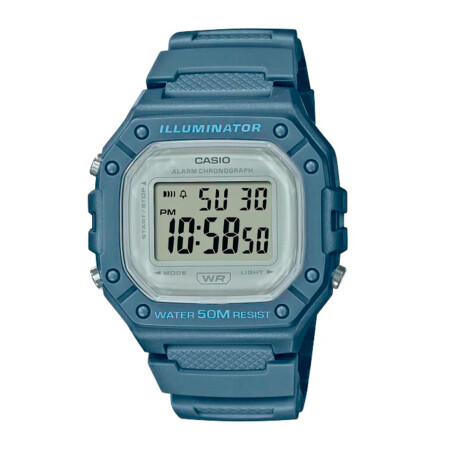 Reloj Casio Resina Deportivo Azul 0