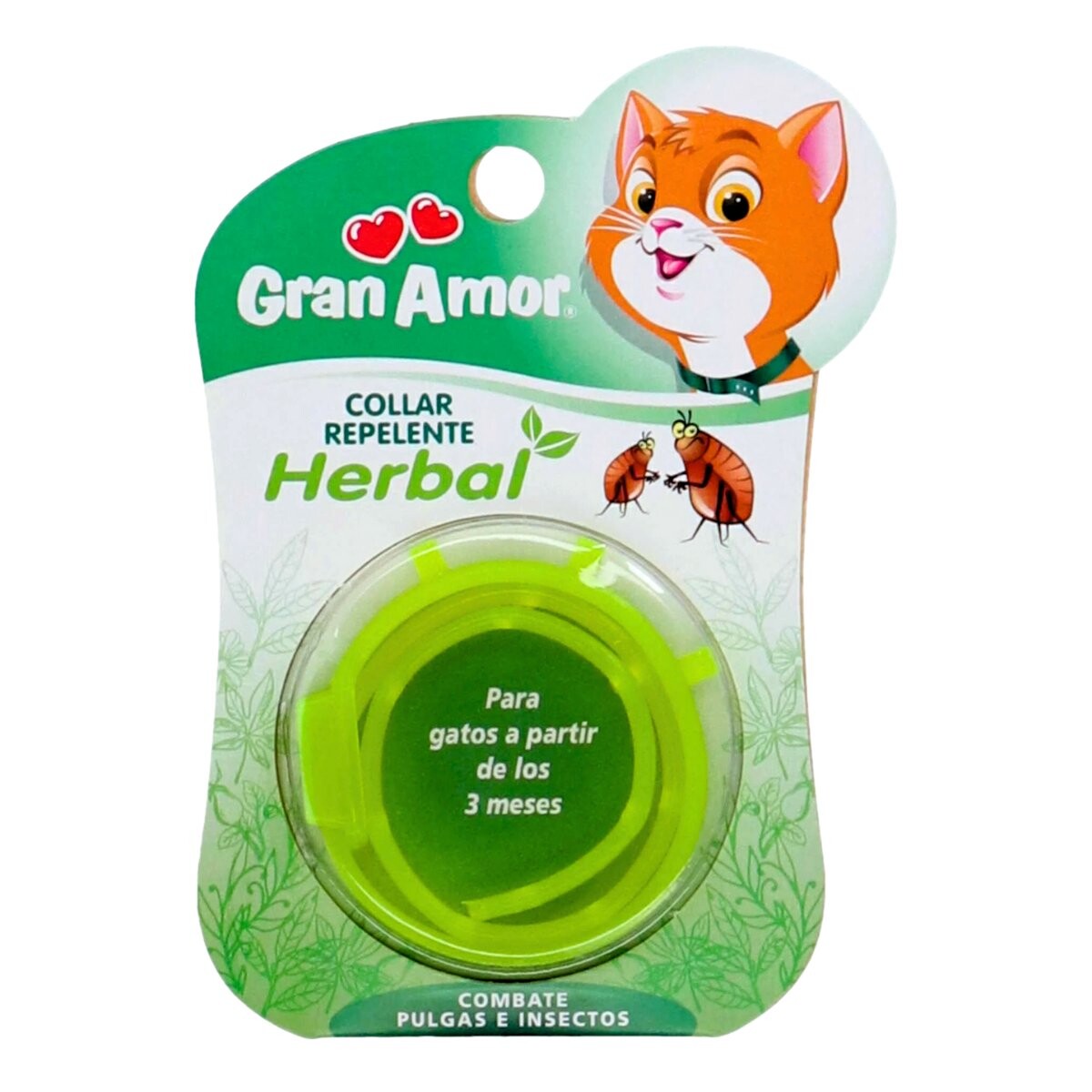 Collar repelente herbal para gato Gran Amor 