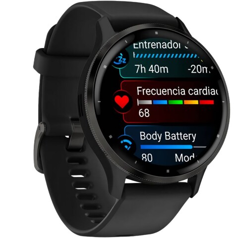 Reloj Smartwatch Garmin Venu 3 Stainless Steel Bezel Black Reloj Smartwatch Garmin Venu 3 Stainless Steel Bezel Black