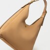 Bolso Raw en efecto gamuza Taupe