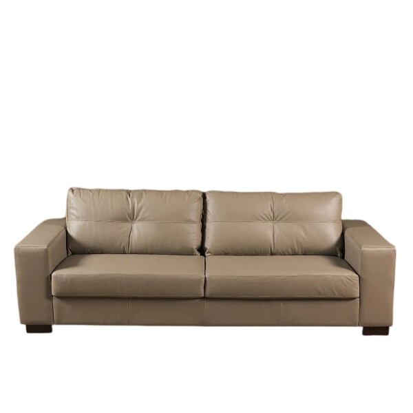 SOFA 100% CUERO - 3 CUERPOS - MODELO DOMINI - AVELLANA OPACO SOFA 100% CUERO - 3 CUERPOS - MODELO DOMINI - AVELLANA OPACO