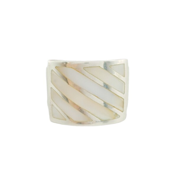 Anillo Rectangulo-Plata 925-Piedra Nacar-AN3390 conpiedra