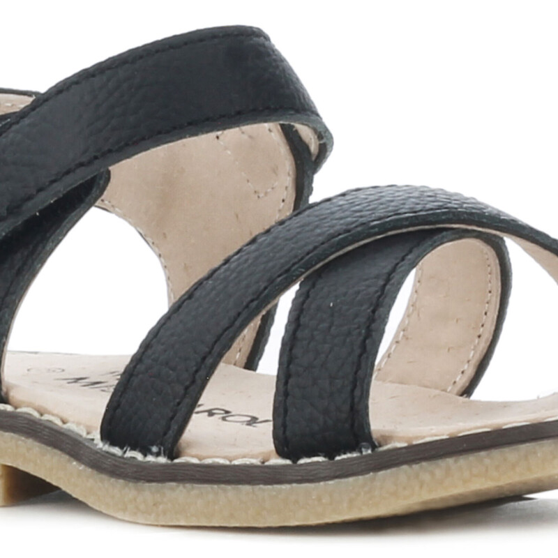 Sandalia de Niña Mini Miss Carol ARIS con velcro Negro