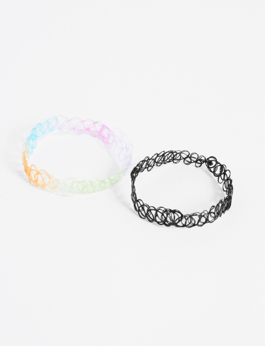 Gargantillas en set - multicolor 
