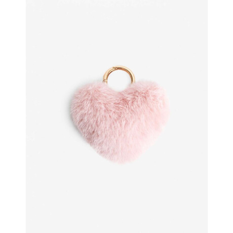 Llavero Y Bag Charm Corazón Combinacion Bicolor