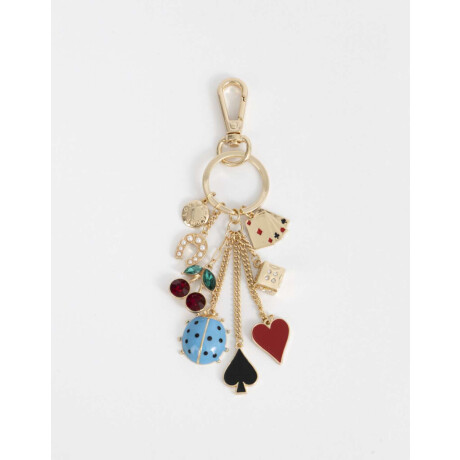 Llavero Y Charm Multidijes Combinacion Multicolor