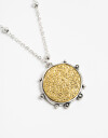 Cadena Corta con Dije Metal Cadena Corta Dije Moneda - Dorado Oro Amarillo