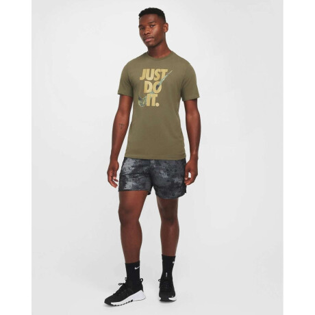 Remera Nike Dri-Fit Tee Camo Just do It de Hombre Verde