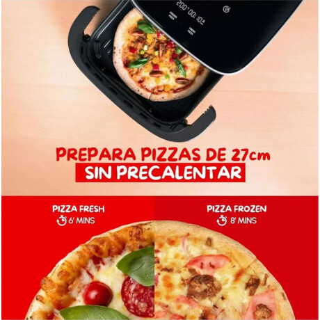 Freidora De Aire Moulinex Easy Fry Xl Surface Compacta Doble Resistencia Cesta Ancha Negro