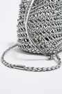 BOLSO MINI TRENZADA Plata