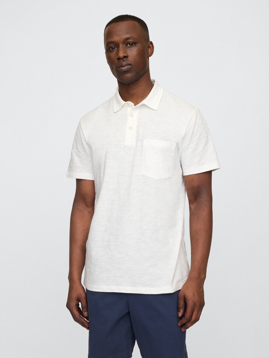 Remera Polo Hombre - New Off White 