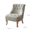 Butaca Sitial Vivaldi Gris Butaca Sitial Vivaldi Gris
