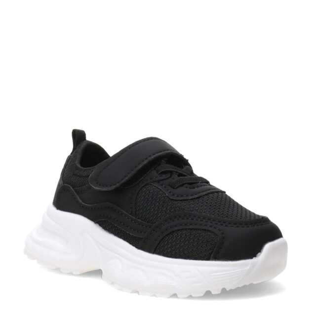 Championes de Niña Croco Kids BEZA con elastico y velcro Negro