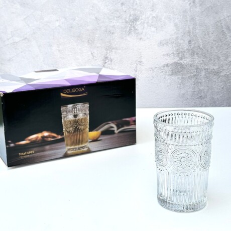 Juego De 6 Vasos Vidrio Largo Sun 350ML Juego De 6 Vasos Vidrio Largo Sun 350ML