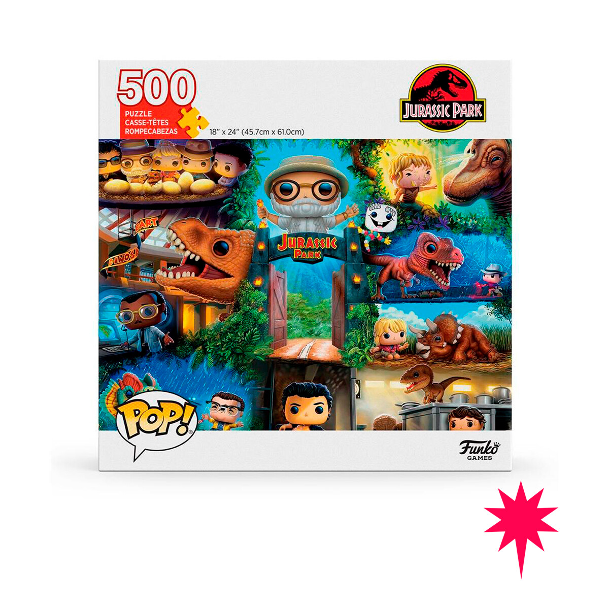 FUNKO GAMES! PUZZLE DE 500 PCS JURASSIC PARK 