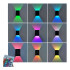 Pack x2 Aplique Foco RGB Luz Led Exterior Bidireccional Pack x2 Aplique Foco RGB Luz Led Exterior Bidireccional