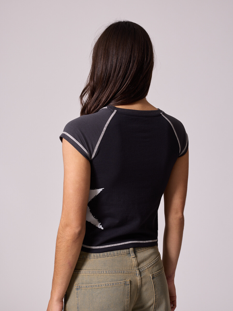 T-SHIRT MELMAN DIXIE Negro