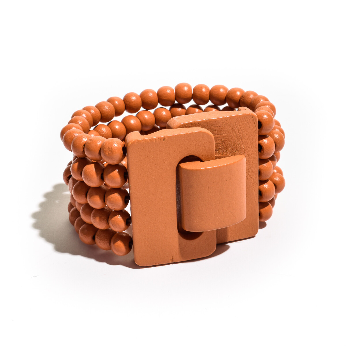 Pulsera acrílico salmón 