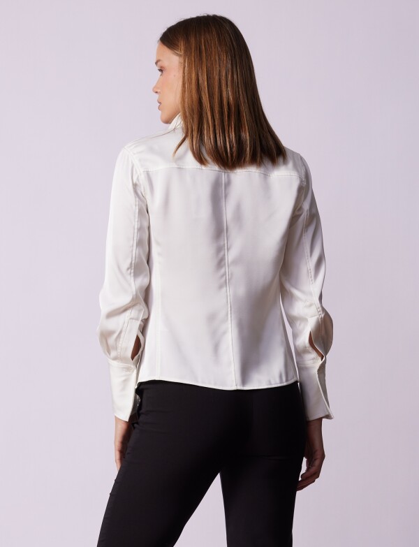 Camisa Saten CRUDO
