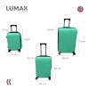 Set de 3 Valijas de Mano Rígidas Verde
