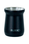 MATE C/TAPA RUMBO 160ML NEGRO MATE C/TAPA RUMBO 160ML NEGRO