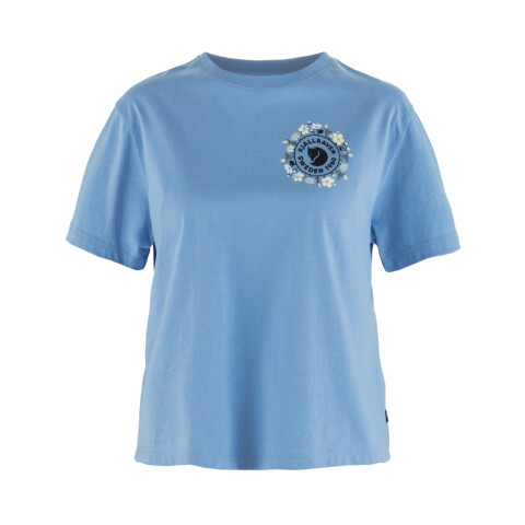 Polo Fjallraven Fjallblomster Logo T-shirt W Mujer Ultramarine