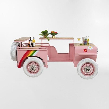 MESA DE BAR FLOWER POWER CAR Rosa - -