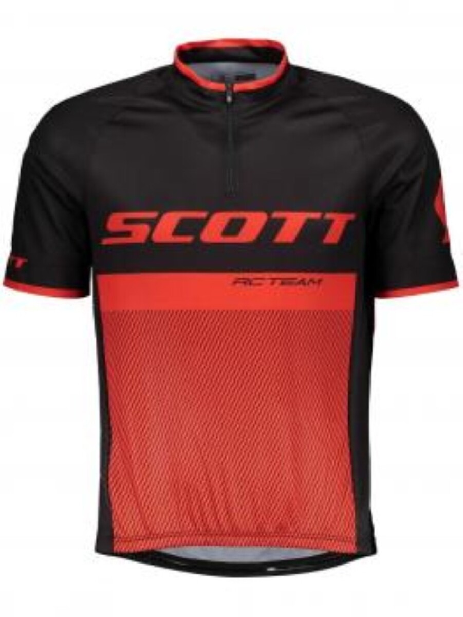 Camiseta Scott Rc Team 20 Manga Corta - Negro/rojo 