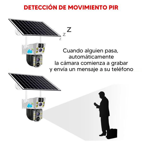 Cámara De Seguridad Solar Inalámbrica Para Exteriores Xion Xi-cctv82s CAMARA SMART WIFI XION CCTV82S SOLAR