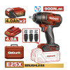 LLAVE DE IMPACTO A BATERIA 25V E25X 1/2 900NM + 2 BAT 4.0AH + CARGADOR + ACCESO LLAVE DE IMPACTO A BATERIA 25V E25X 1/2 900NM + 2 BAT 4.0AH + CARGADOR + ACCESO