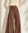 Pantalon Wide Xl Linen Ss26 Marron Ibarra